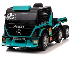 Lean Cars Vienvietis elektromobilis su priekaba Mercedes-Benz Axor XMX622, mėlynas
