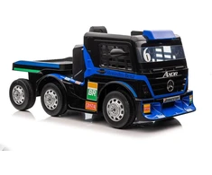 Lean Cars Vienvietis elektromobilis su priekaba Mercedes-Benz Axor XMX622, mėlynas