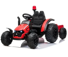Lean Cars Raudonas akumuliatorinis traktorius su priekaba HZB-200
