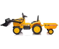Lean Cars Akumuliatorinis traktorius su priekaba S617 geltonas