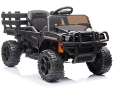 Lean Cars Vaikiškas elektrinis visureigis „Farmer Pick-Up“ (modelis BDM0926, juodas)