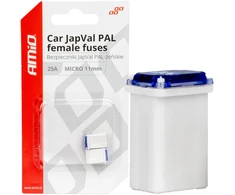 Japval PAL automobilio saugikliai, moteriški, 2 vnt., 25A, amio-03459