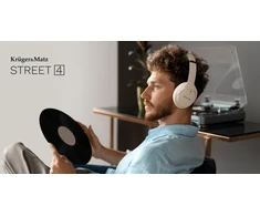 Kruger &amp; Matz Belaidės „KrugerMatz Street 4“ belaidės ant ausies dedamos ausinės su ANC, juodos