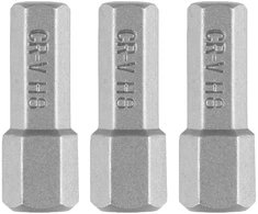 Bity Šešiakampiai antgaliai H8 x 25 mm, 3 vnt.
