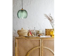 Pakabinamas šviestuvas Bloomingville - Adar Glass Pendel Ø22 cm - Žalia