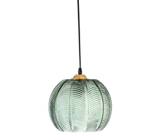 Pakabinamas šviestuvas Bloomingville - Adar Glass Pendel Ø22 cm - Žalia