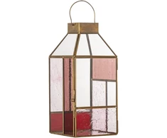 Bloomingville – Drew Lantern – rožė – stiklas