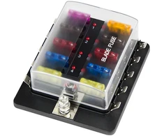 Blow Automobilinis šviestuvas 10 saugiklių + LED