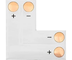 Blow 4983# Jungtis LED juostoms, L tipo, 8 mm, 2 kontaktų