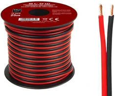 Blow Garsiakalbio kabelis 2x2.50mm juodas-raudonas 25m