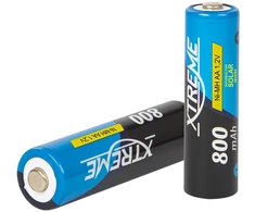 82-606# Įkraunamos baterijos r6 ni-mh aa 800mah xtreme saulės lempoms 4 vnt.