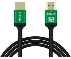 Blow HDMI-HDMI Žalias jungtis, tiesi, 1m