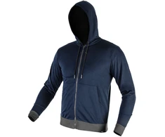 Bluza, COMFORT užtraukiamas džemperis su gobtuvu, tamsiai mėlynas, XL dydis