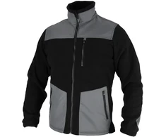 Dedra Bluza, Flisinis džemperis su įdėklais, 280 g/m2, XXXL dydis, juodas ir pilkas