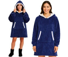 XXL sweatshirt - navy mėlynas blanket Ruhhy 26147
