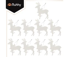 Christmas medžio baubles - reindeer 9pcs Ruhhy 22517