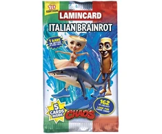 „Brainrot“ – kolekcinių kortelių 5 vnt. pakuotė – 3 bangos rinkinys (498-50008)
