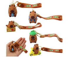 Lean Toys Pakabukas raktams silikoninis bebras su delfinu
