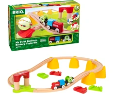 BRIO - Mano pirmasis geležinkelio baterijomis maitinamas traukinių rinkinys (33710)