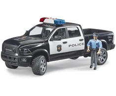 Bruder Auto dodge ram 2500 policja su figurką