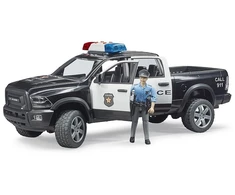 Bruder Auto dodge ram 2500 policja su figurką