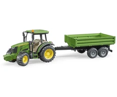 Bruder - John Deere 5115 M su savivarte priekaba (02108)