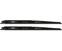 Brzeszczot Pjūklo ašmenys, HCS, 300 x 19 x 1,3 mm, 6TPI, 2 vnt. rinkinys