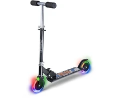 California Kalifornija - Juodas paspirtukas su LED žibintais (83153)