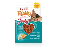 Catit - Nibbly Jerky skanėstas katėms - vištiena ir žuvis - 30 g