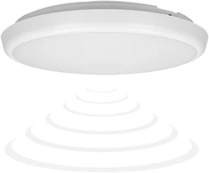 Orno CERS LED lubinis šviestuvas su mikrobangų judesio jutikliu, LED 22W, 2000lm, IP65, 4000K, pieniškai baltas polikarbonatas, reguliuojamo ryškumo