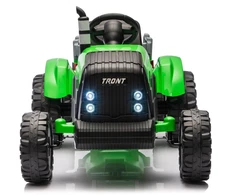 Lean Cars Akumuliatorinis traktorius su priekaba žalias