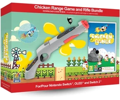 „Chicken Range“ žaidimas – (kodas dėžutėje) su šautuvų rinkiniu – „Nintendo Switch 2“