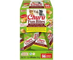 Churu - Cat Fun Bites vištienos ir moliūgų skonio traškučiai - 8 vnt.