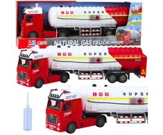 Lean Toys Žaislinis autocisternos sunkvežimis su šviesomis ir garsais, 61 cm