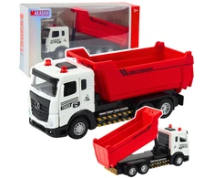 Lean Toys Žaislinis sunkvežimis su metaline kabina ir garsais