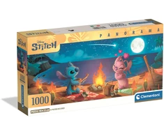 Clementoni - Dėlionė Panorama HQC Disney Stitch, 1000 detalių (I-37061)