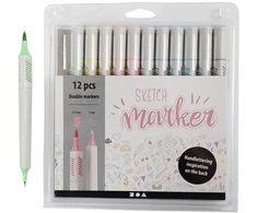 Dynabook Creativ Eskizų žymeklis - pastelinės spalvos, 12 vnt. (37380)