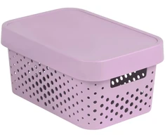 Curver Ažuotasis rožinis laikymo indas su dangčiu Infinity 4,5L