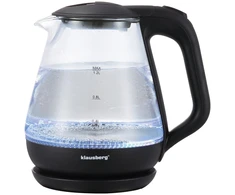 Virdulys, Elektrinis virdulys, stiklinis, 1,2 l, LED, Klausberg kb-9003