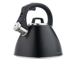 Virdulys, Plieninis virdulys 2,5 l matinės juodos spalvos su minkšta rankena, Klausberg kb-7952