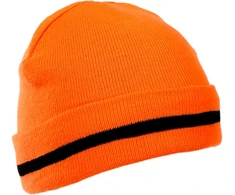 Czapki Akrilinės kepurės su oranžiniu pamušalu, lpco1pu, 12 vnt., Lahti