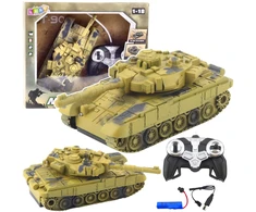 Lean Toys Nuotoliniu būdu valdomas tankas T90 1:18