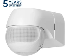 Czujnik Judesio jutiklis 180° IP44, 800W, maks. 15m, mini, baltas