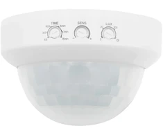 PIR judesio jutiklis Maclean, montuojamas ant paviršiaus, veikimo nuotolis 10x40 m, 1000 W/2000 W, 220–240 V AC, 50/60 Hz, MCE823