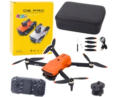 Lean Toys Sulankstomas dronas su dviguba HD kamera ir LED apšvietimu