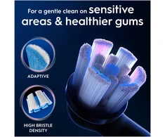 Dantų šepetėlis „Oral B iO“ serijos „Gentle Care“ keičiamos dantų šepetėlio galvutės – juodos – 3 vnt.