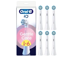 Dantų šepetėlis „Oral B iO“ serijos „Gentle Care“ keičiamos dantų šepetėlio galvutės – baltos – 6 vnt.
