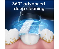 Dantų šepetėlis „Oral B iO“ serijos „Ultimate Clean“ keičiamos dantų šepetėlio galvutės – juodos – 3 vnt.