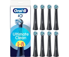 Dantų šepetėlis „Oral B iO“ serijos „Ultimate Clean Juodas“ keičiamos dantų šepetėlio galvutės – juodos – 8 vnt.