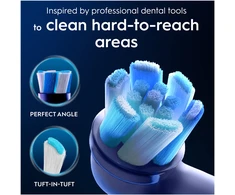 Dantų šepetėlis „Oral B iO“ serijos „Ultimate Clean“ keičiamos dantų šepetėlio galvutės – baltos – 6 vnt.